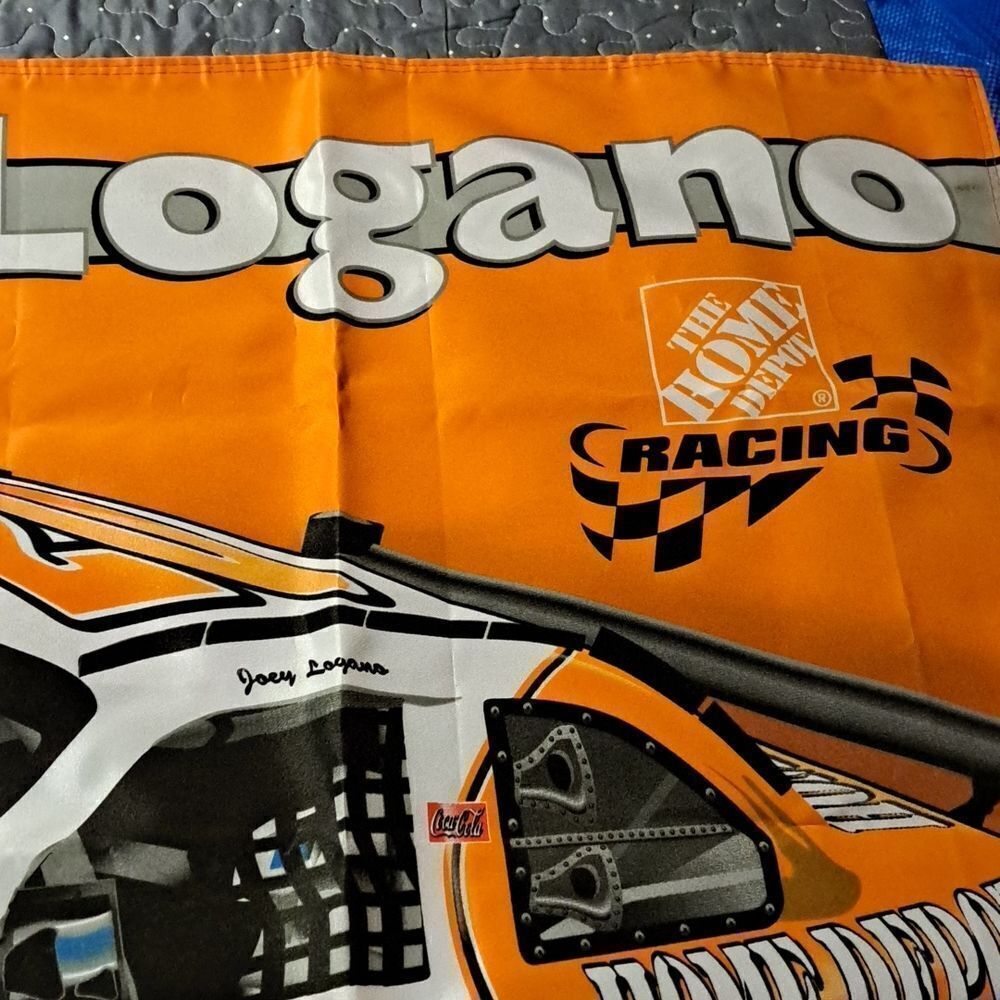 Joey Logano Home Depot #20 racing flag 5 x 3 - Picture 6 of 6